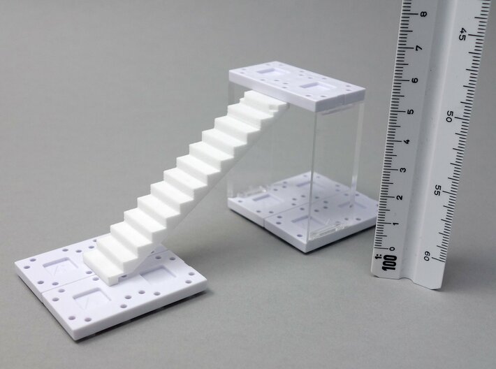3D Straight Stairs 3d printed 