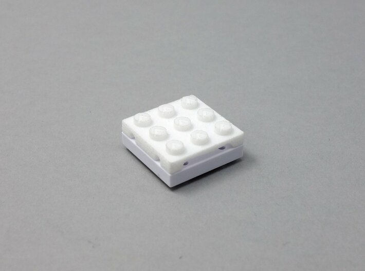 3D 1x1 Lego Building Block Compatible Tile 3d printed