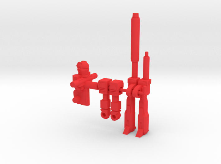 Agent Fowler RoGunner 3d printed Red Parts