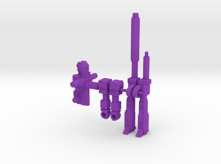 Dipstick RoGunner 3d printed Purple Parts