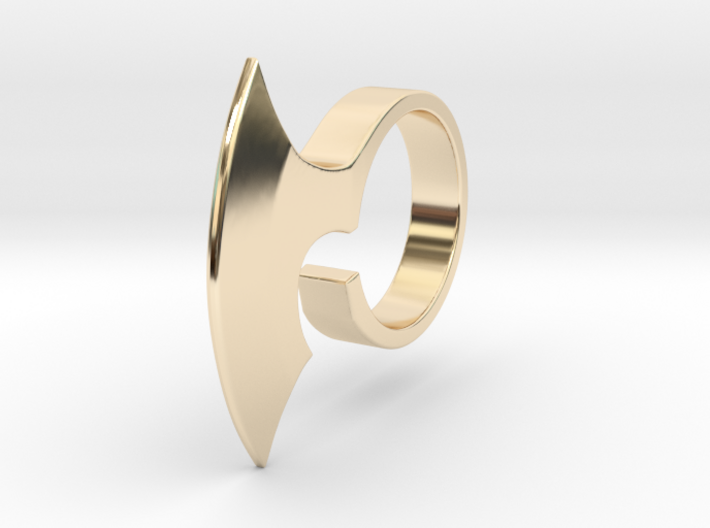 Axe Ring _ C 3d printed