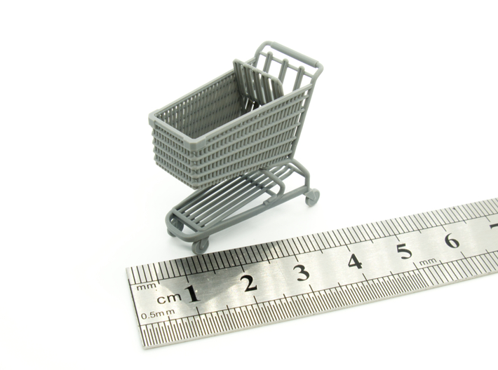 Shopping cart in 1:35 scale. 3d printed 