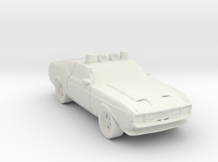 1970 Police Car 1:160 Scale 3d printed