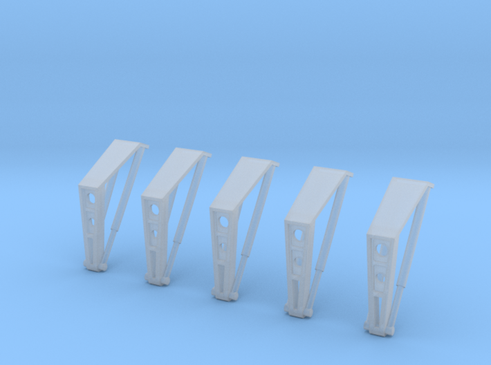 S1B Holddown Arms 1:96-5 Pack 3d printed