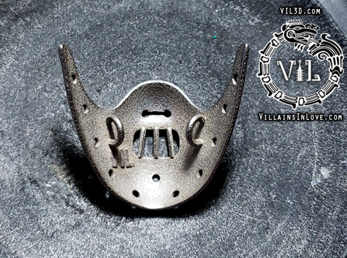 HANNIBAL Hopkins Mask Pendant ⛧VIL⛧ 3d printed 2 loops on back to create a stable pendant and unique look!