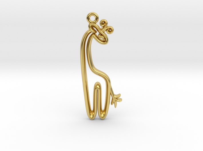 Tiny Giraffe Charm 3d printed