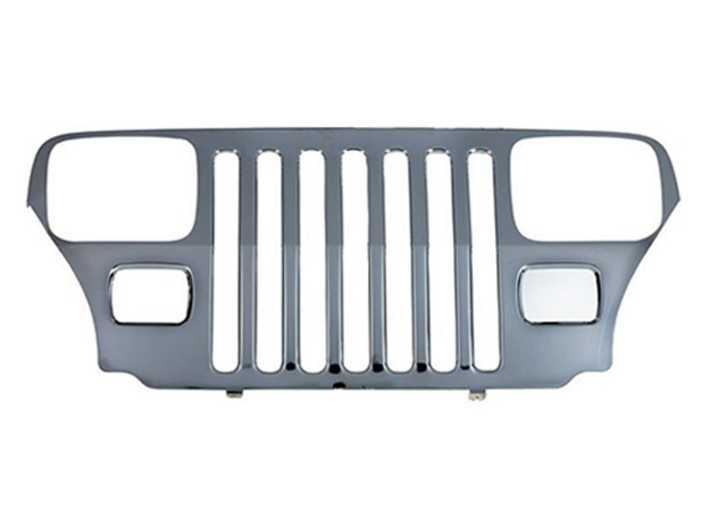 Jeep Wrangler YJ (1987-1996) REPLICA - dim. 3.7" 3d printed Original Grille mounted on the classic Jeep Wrangler YJ and used as reference mockup design