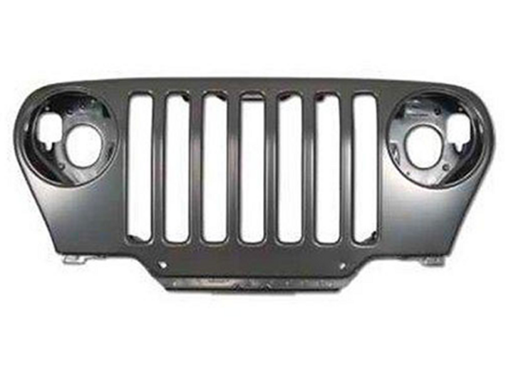 Jeep Wrangler TJ (1997-2006) REPLICA - dim. 2" 3d printed Original Grille mounted on the classic Jeep Wrangler TJ and used as reference mockup design