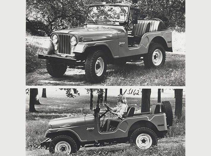 Jeep CJ (1944-1986) REPLICA - dim. 2" 3d printed 
