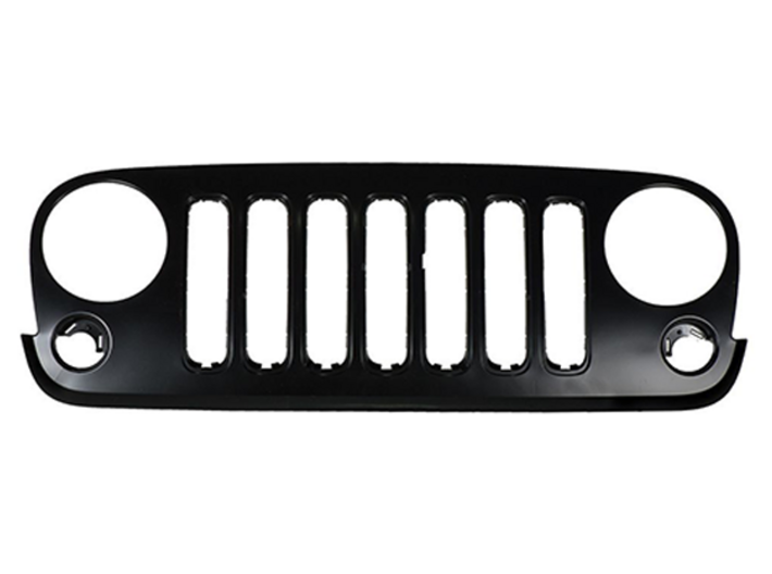 Jeep Wrangler JK (2007-2018) REPLICA - dim. 3.7" 3d printed Original Grille mounted on the Jeep Wrangler JK and used as reference mockup design
