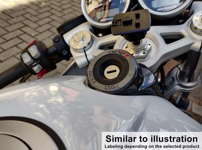 Ignition Lock Cover for BMW R nineT Racer 3d printed Attachment example