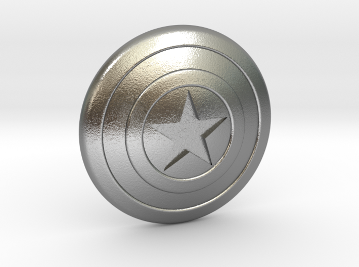 Captain America Shield Tie Pin 3d printed