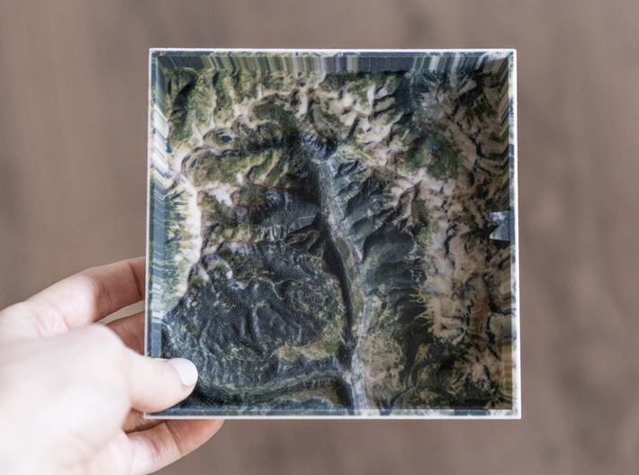 Telluride, Colorado, USA, 1:150000 Explorer 3d printed 