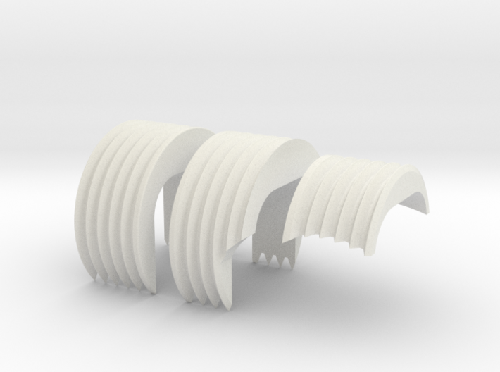 Heat Sink Grille (TFA) 3 parts [airsoft] 3d printed
