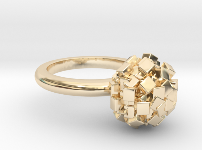 Geometric Bead ring 3d printed