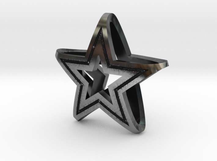 pendant_star 3d printed