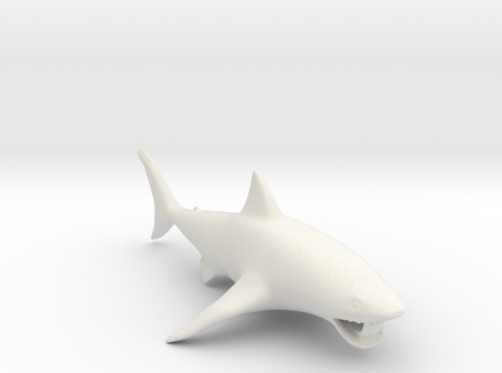 shark pendant 3d printed
