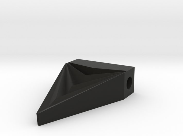 Unisex Futuristic Triangle Arrowhead Pendant 3d printed