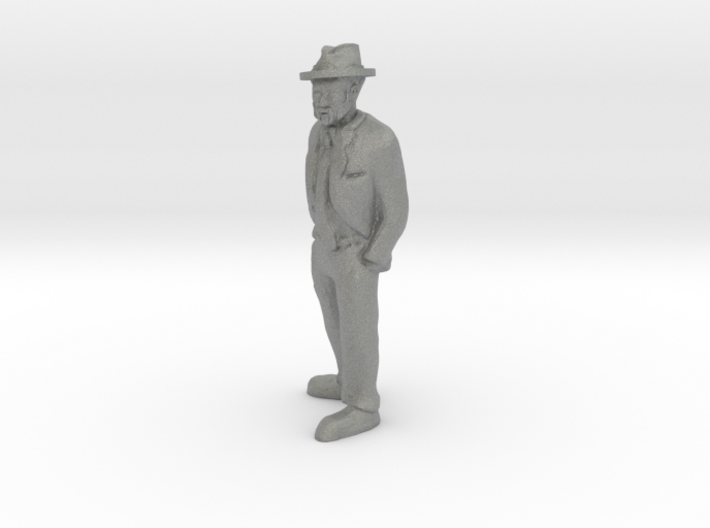 O Scale Old Bearded Man 3d printed This is a render not a picture