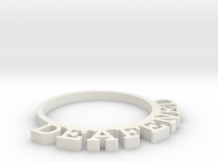 D&amp;D Condition Ring, Deafened 3d printed