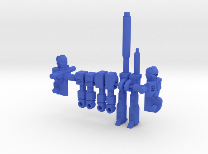 Aimless Blowpipe Caliburst RoGunners 3d printed Blue Parts