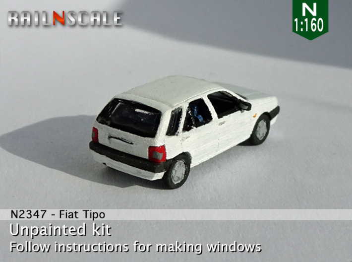 Fiat Tipo (N 1:160) 3d printed 