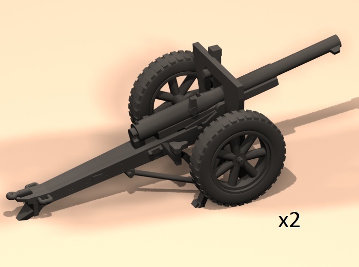 1/100 75mm French 1897/38 long range fire 3d printed