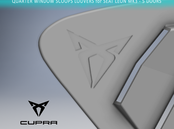 Scoops Louvers Cupra - LEFT 3d printed 