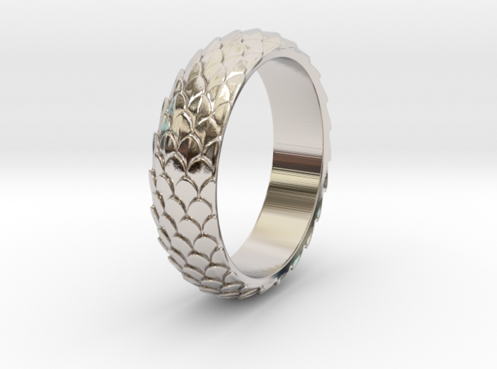 Dragon Scale Ring_A 3d printed