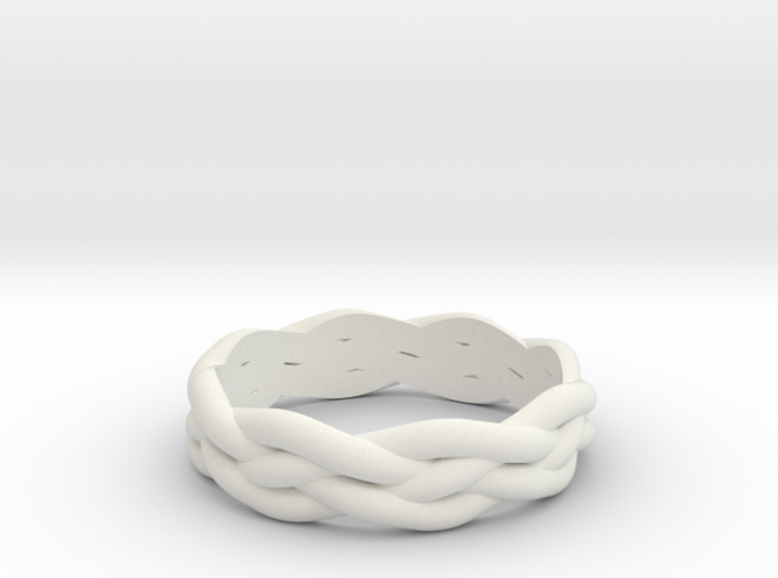 Braided Ring 7 N½ (other sizes available) 3d printed