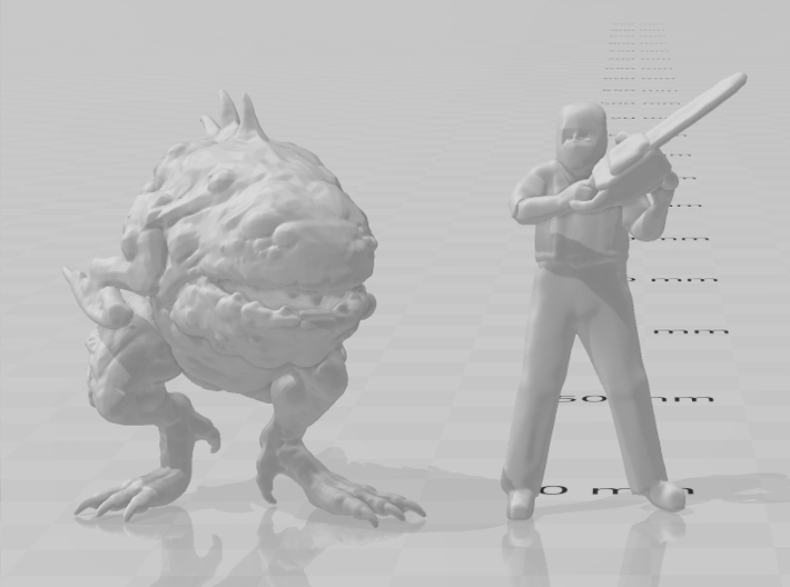 Resident Evil Chainsaw Man 28mm miniature game rpg 3d printed 
