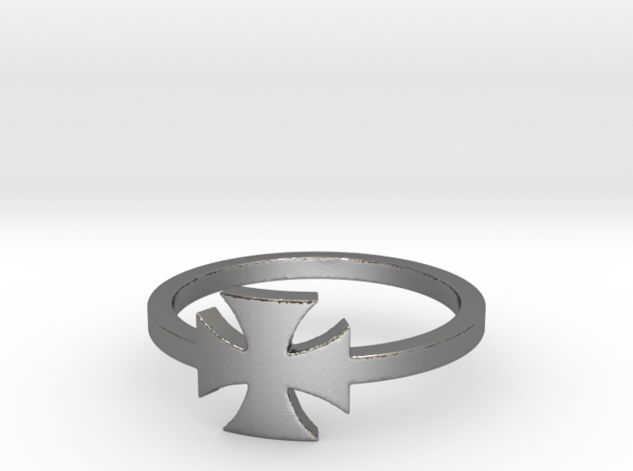 Outlaw Biker Iron Cross (small) Ring Size 14 3d printed
