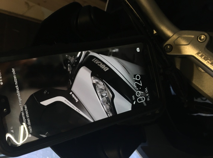 Smartphone Adaptor compatible to TomTom cradle 3d printed Multistrada