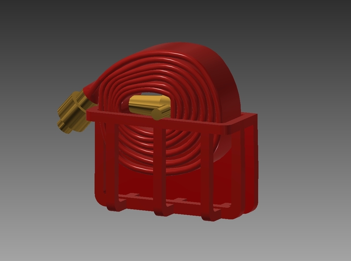 Fire Hose - Rolled x 6 1/64 3d printed
