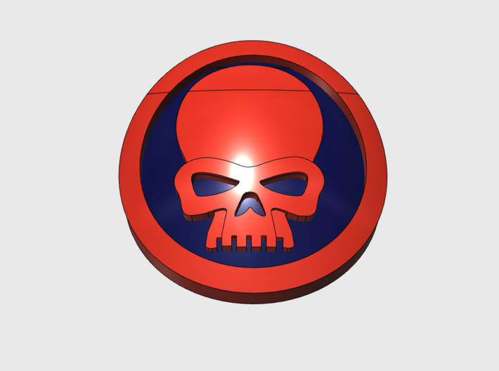 60x Circle Squad: Command Skull 3d printed