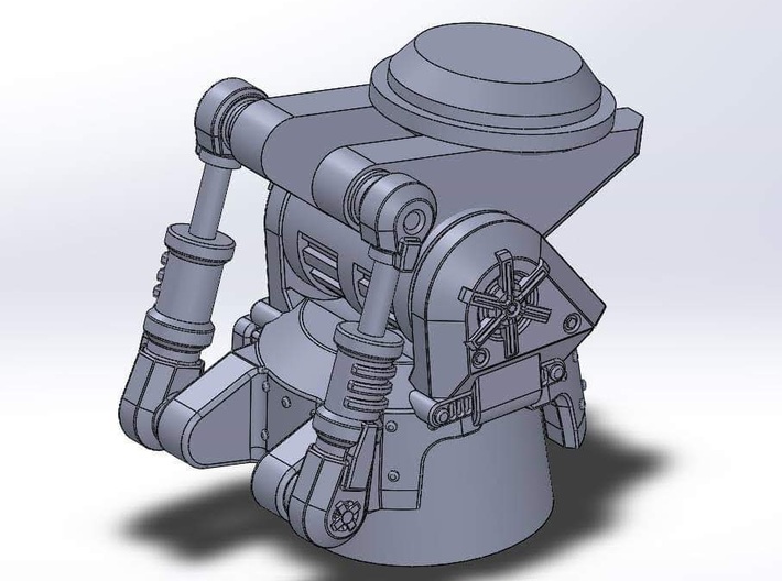 8mm Warlord Titan mount for shoulder weapons - 1x 3d printed Example CAD render (older version)