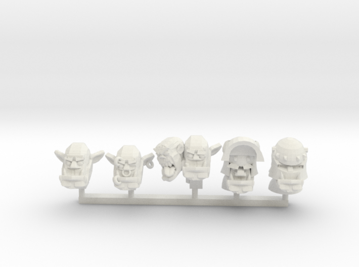 Orc Heads 1 3d printed 