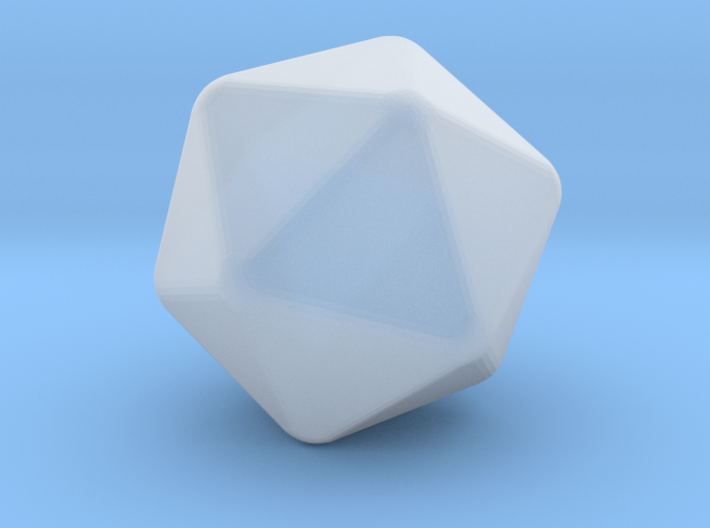 Icosahedron Rounded V2 - 10mm 3d printed