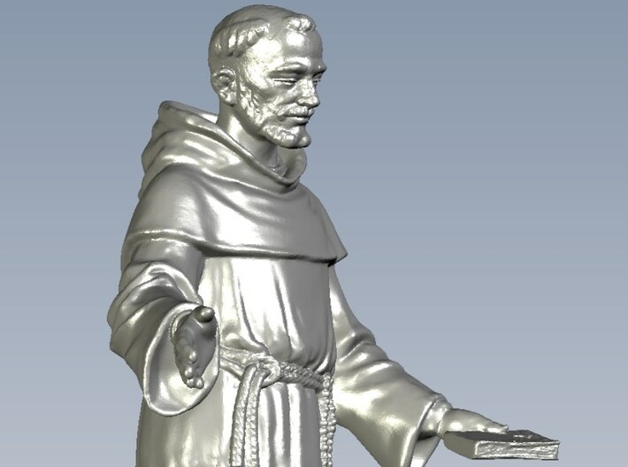 1/20 scale Catholic priest monk figure A 3d printed 