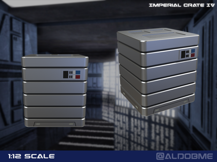 Imperial Crate 4 (2 parts) 3d printed 