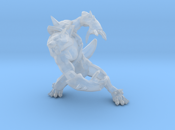 Wolfwere Warrior miniature model fantasy games DnD 3d printed