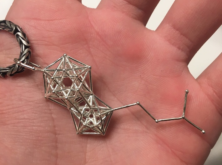 Spirit Molecule Pendant 3d printed