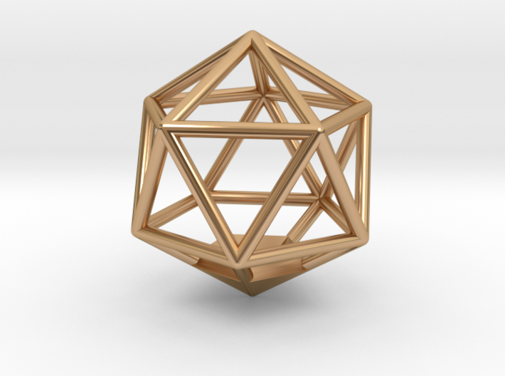 Icosahedron Pendant 3d printed Icosahedron Pendant - Render
