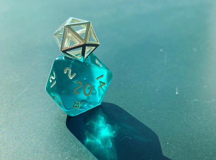 Skeledice 3d printed Skeledice in size small, d20 for scale!