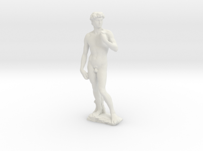 David by Michelangelo Miniature Statue 3d printed