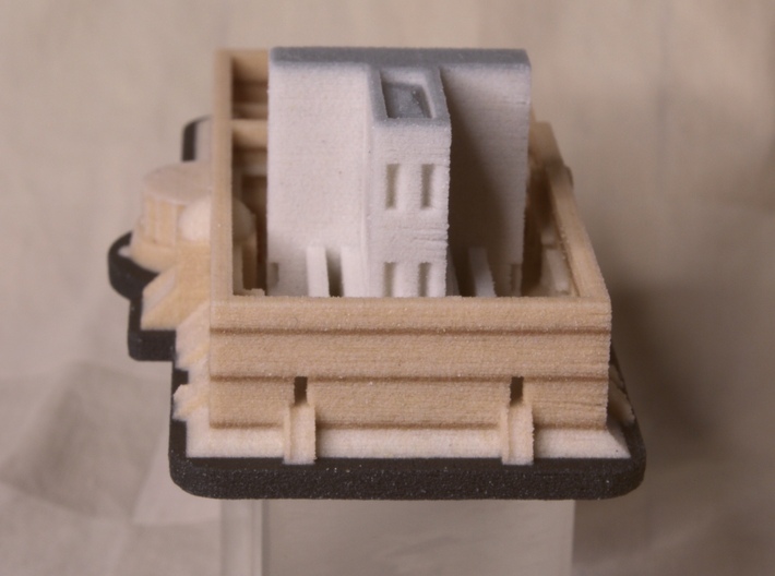 Second Temple 4A in Full Color Sandstone 3d printed W view