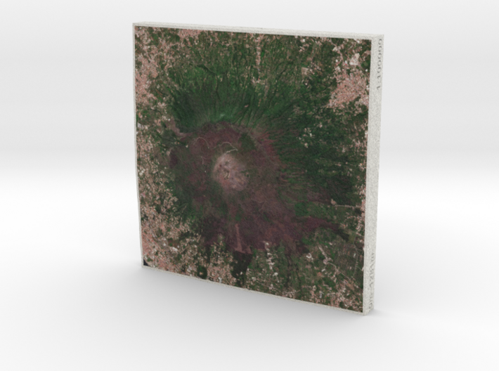 Mt. Vesuvius, Italy, 1:100000 3d printed 