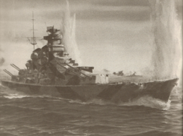 Nameplate Großdeutschland (10 cm) 3d printed Proposed H-class battleship Großdeutschland.