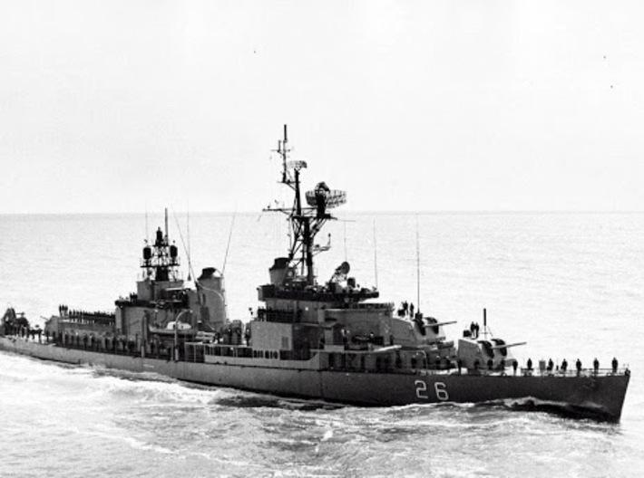 Nameplate ARA Hipólito Bouchard 3d printed Allen M. Sumner-class destroyer ARA Hipólito Bouchard, ex-USS Borie DD-704.