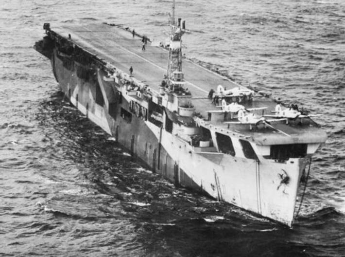 Nameplate Karel Doorman 3d printed Nairana-class escort carrier Karel Doorman.